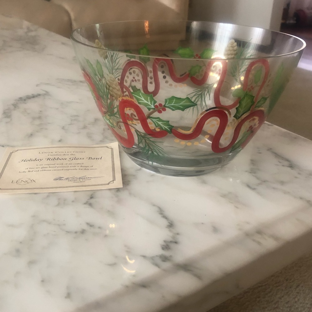 Lenox Holiday Bowl NWOT